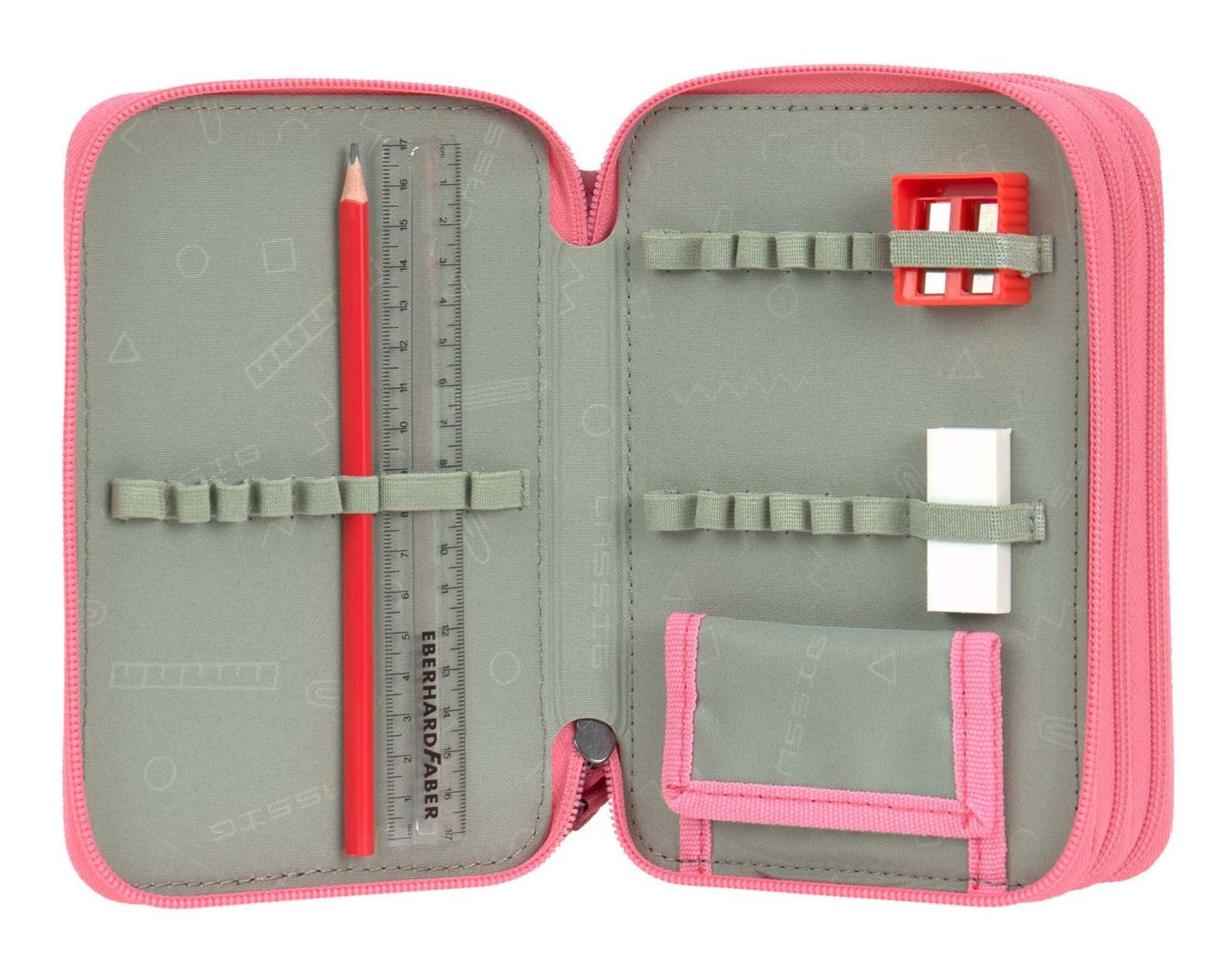 LÄSSIG Federmäppchen School Triple Pencil Case Slim
