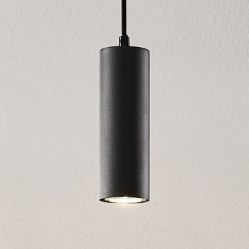 Lindby Hängeleuchte Joffrey, dimmbar, Leuchtmittel nicht inklusive, Modern, Metall, Schwarz, 1 flammig, GU10, Deckenlampe, Esstischlampe