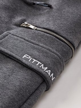 Pittman Sweatpants Bruno Cargo Track Pants mit elastischem Bund und Kordelzug