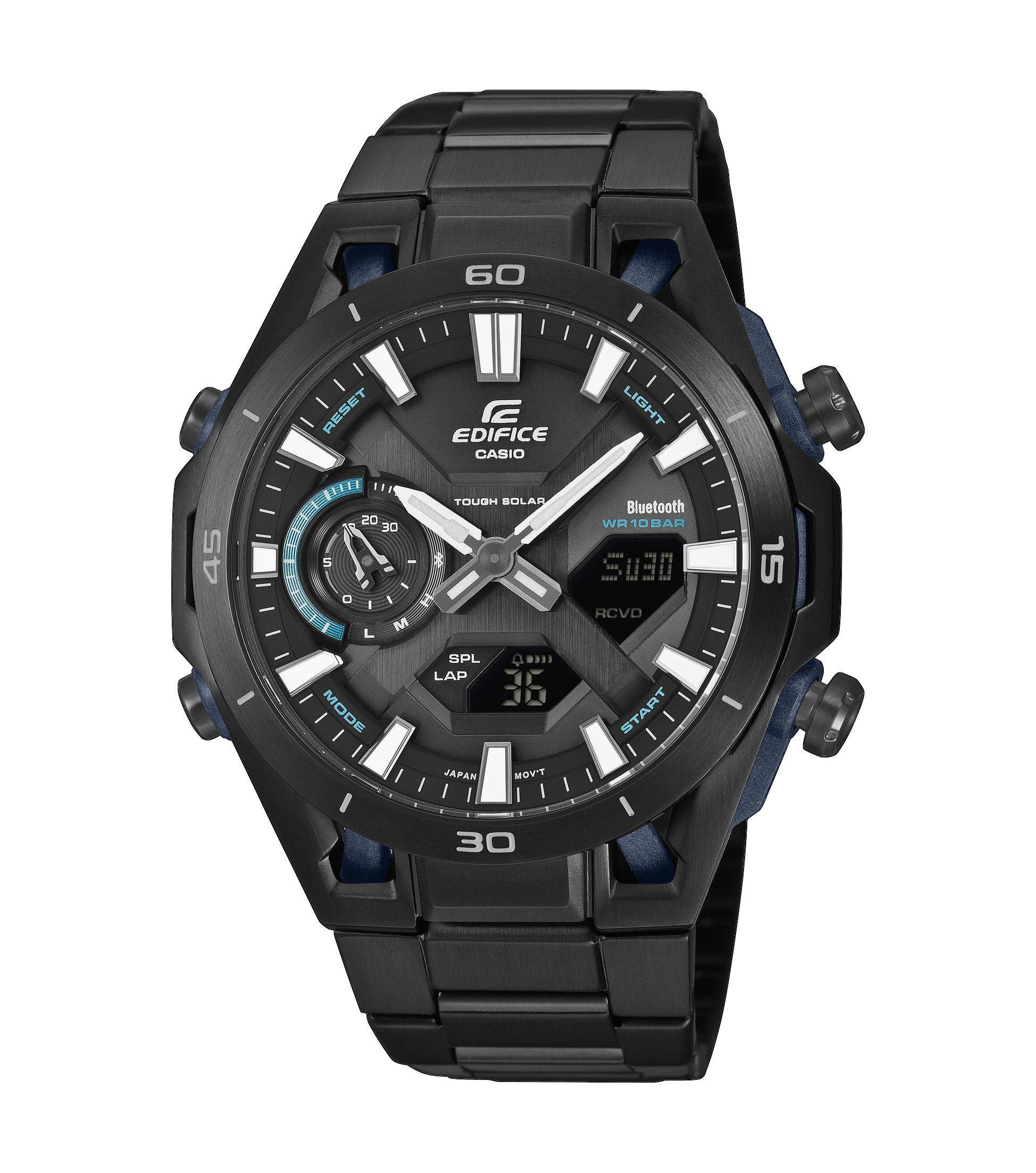 CASIO EDIFICE Smartwatch, Solaruhr, Armbanduhr, Herrenuhr, Hand Moving Funktion, Neo-Display