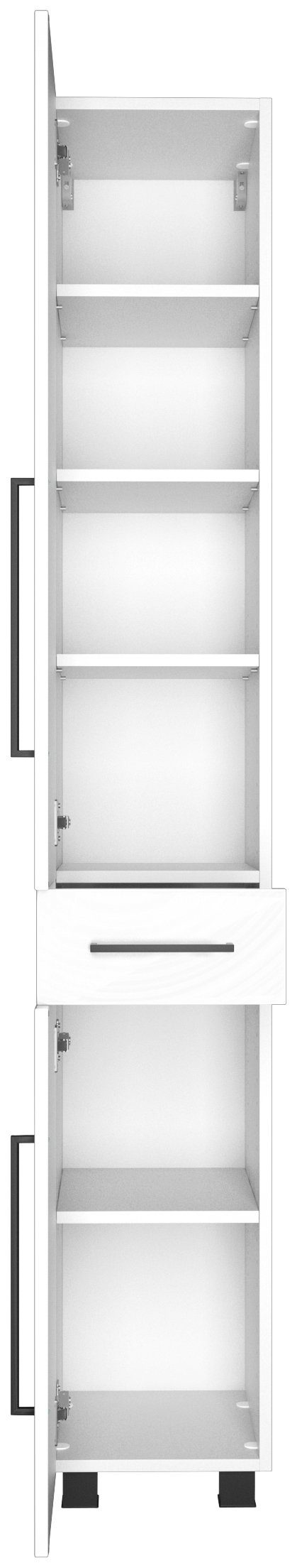 welltime Seitenschrank Luena Breite 30 cm, mit Metall-Auszug und Softclose-Funktion