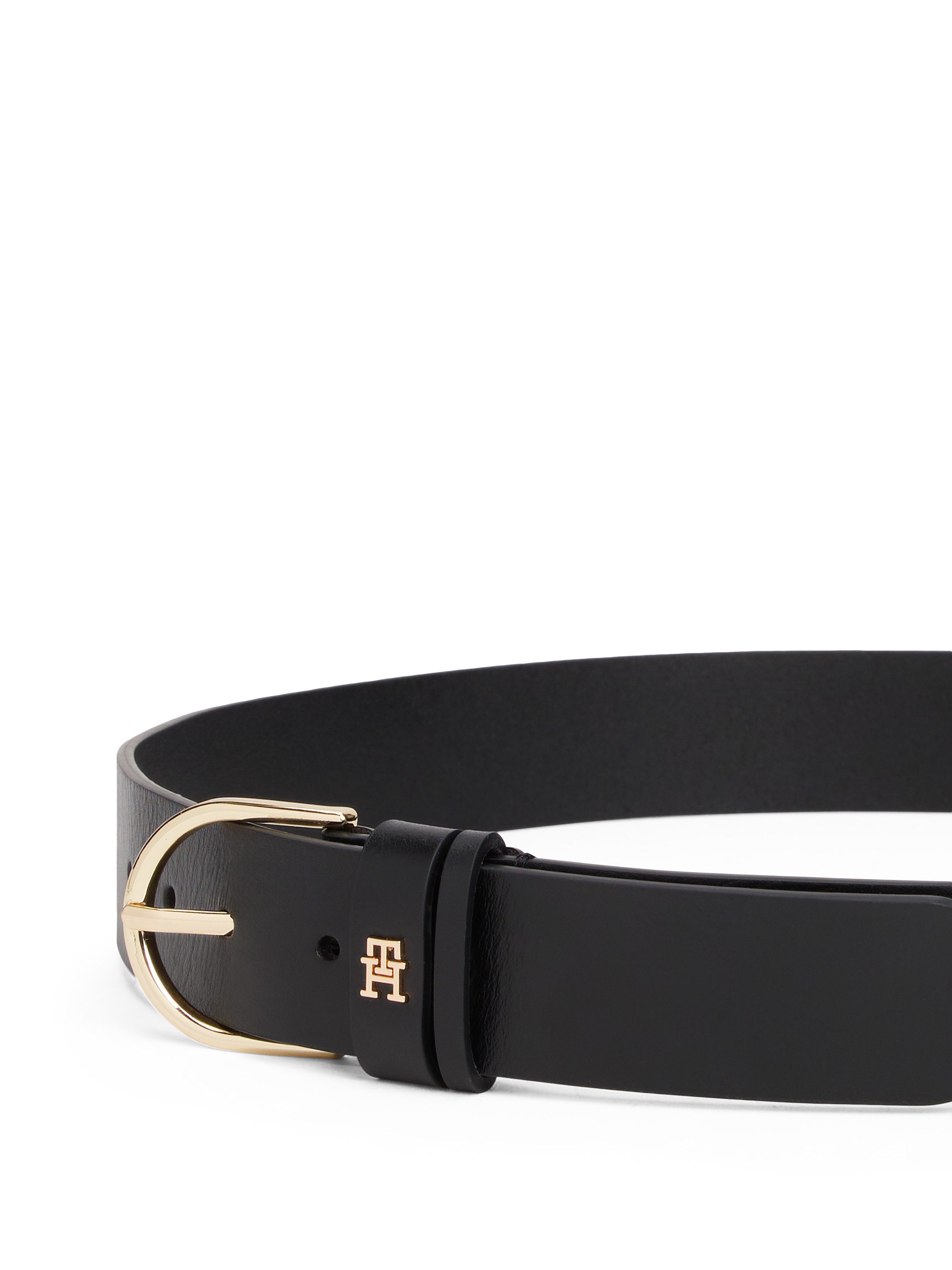 Tommy Hilfiger Ledergürtel ESSENTIAL EFFORTLESS 3,5 cm breit Damengürtel, 3,5 cm breit, casual und Jeans, ovale Einfachdornschließe