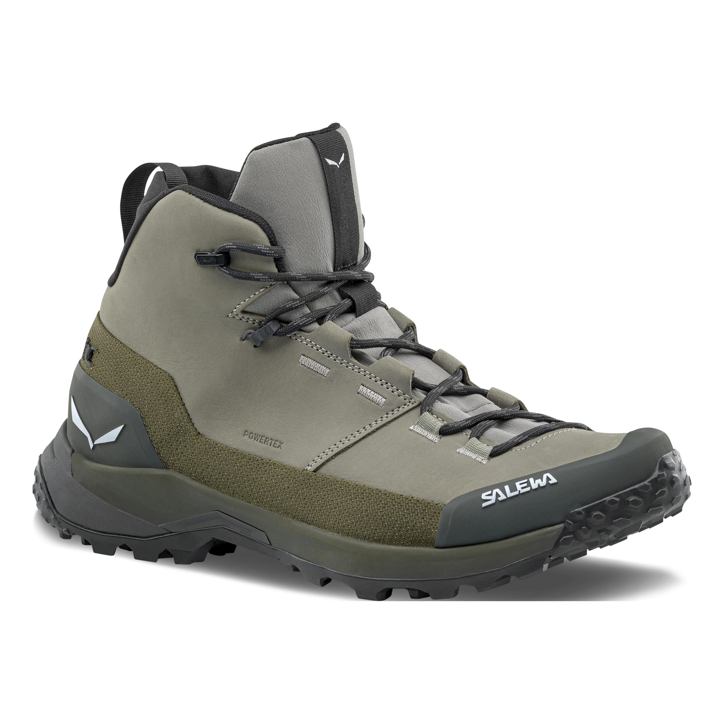 Salewa PUEZ LEATHER MID PTX M SHADOW/DARK OLIVE Trekkingschuh