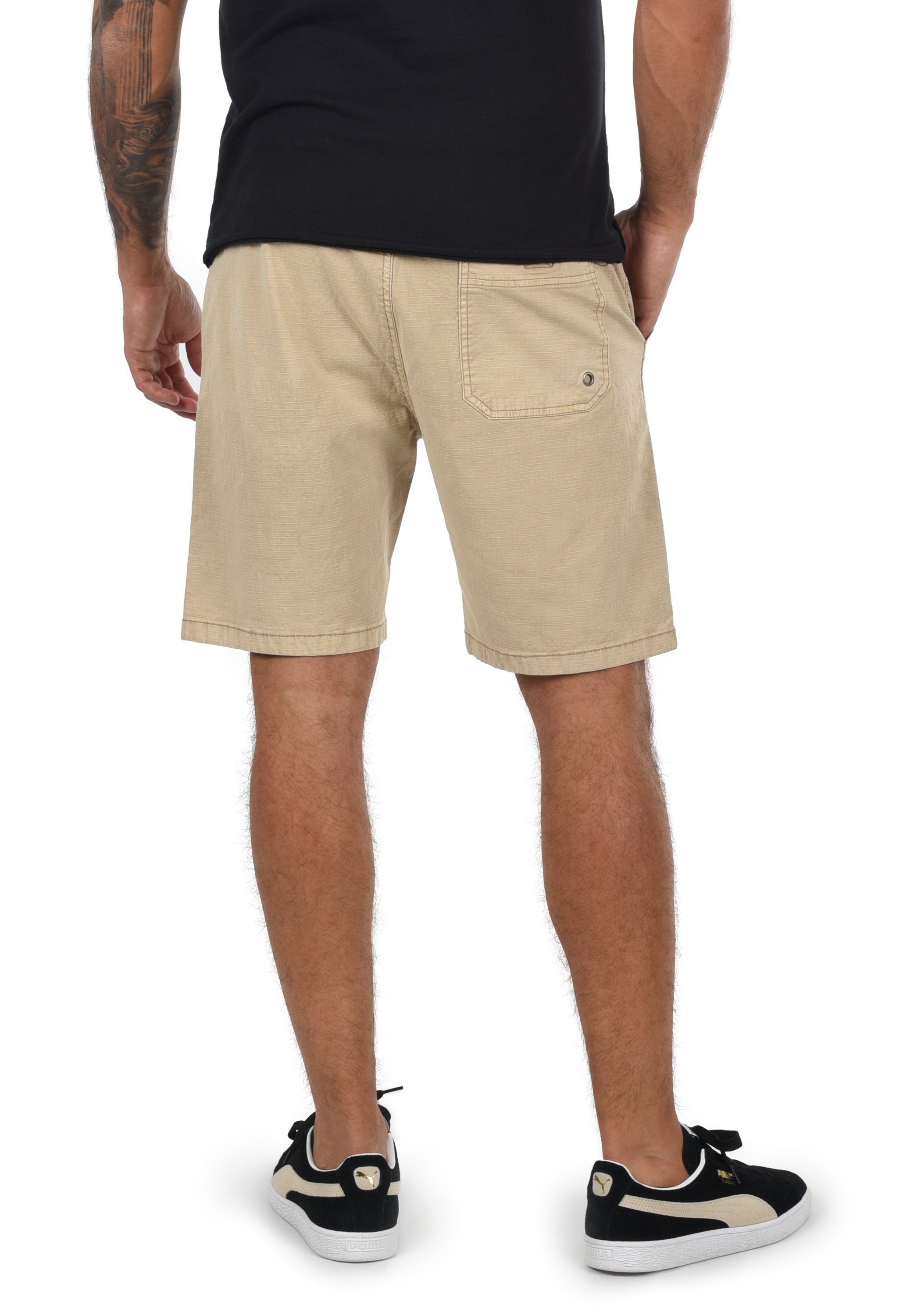 White IDFrancesco mit Bund kurze elastischem Shorts Hose Pepper Indicode