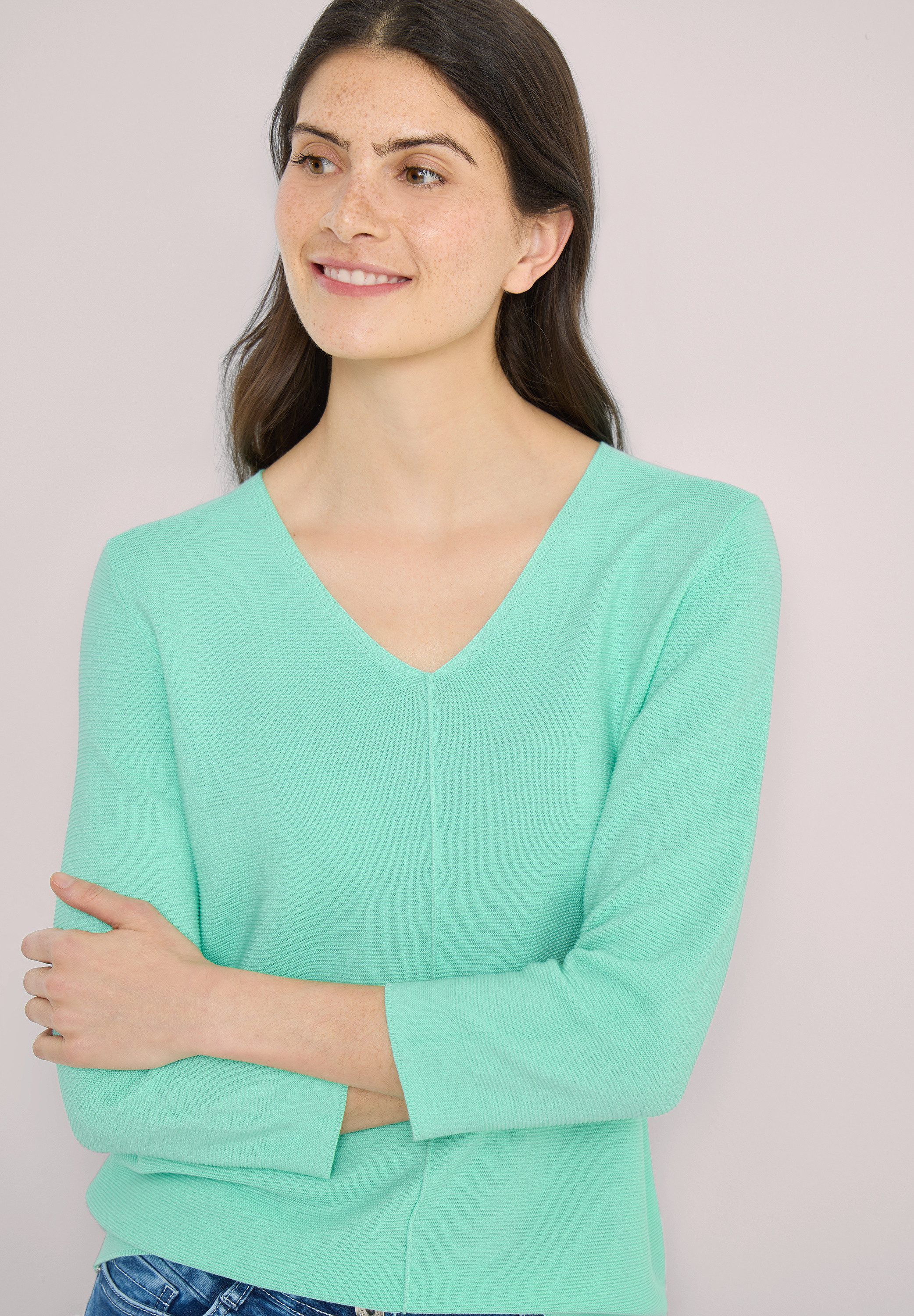 CECIL Strickpullover im soften Baumwoll-Mix