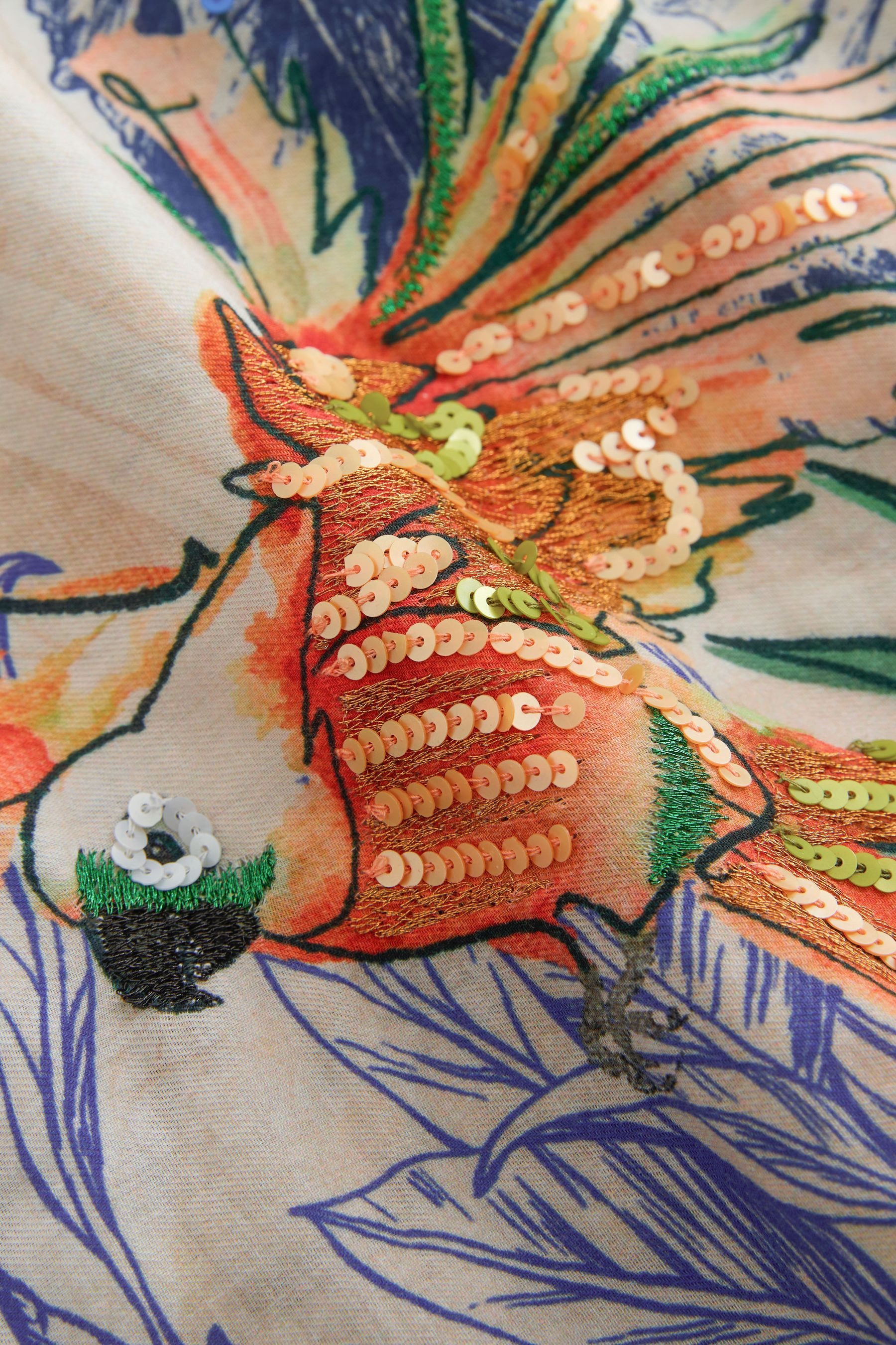 Next Palazzohose Verzierte Hose mit weitem Bein (1-tlg) günstig online kaufen