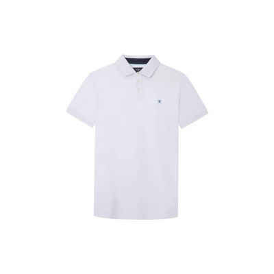 Hackett London Poloshirt weiß passform textil (1-tlg)