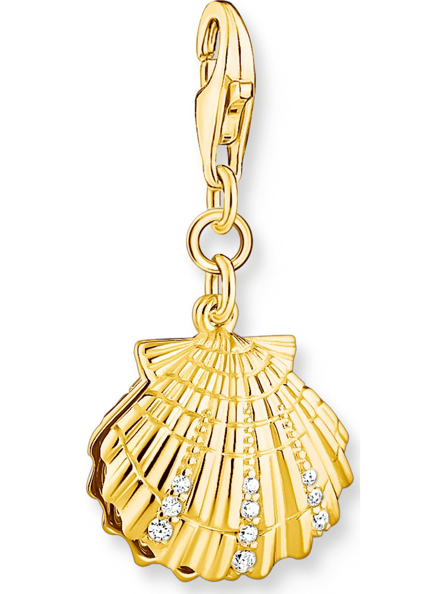 Kettenanhänger Thomas Sabo Damen-Charm 925er Silber Zirkonia