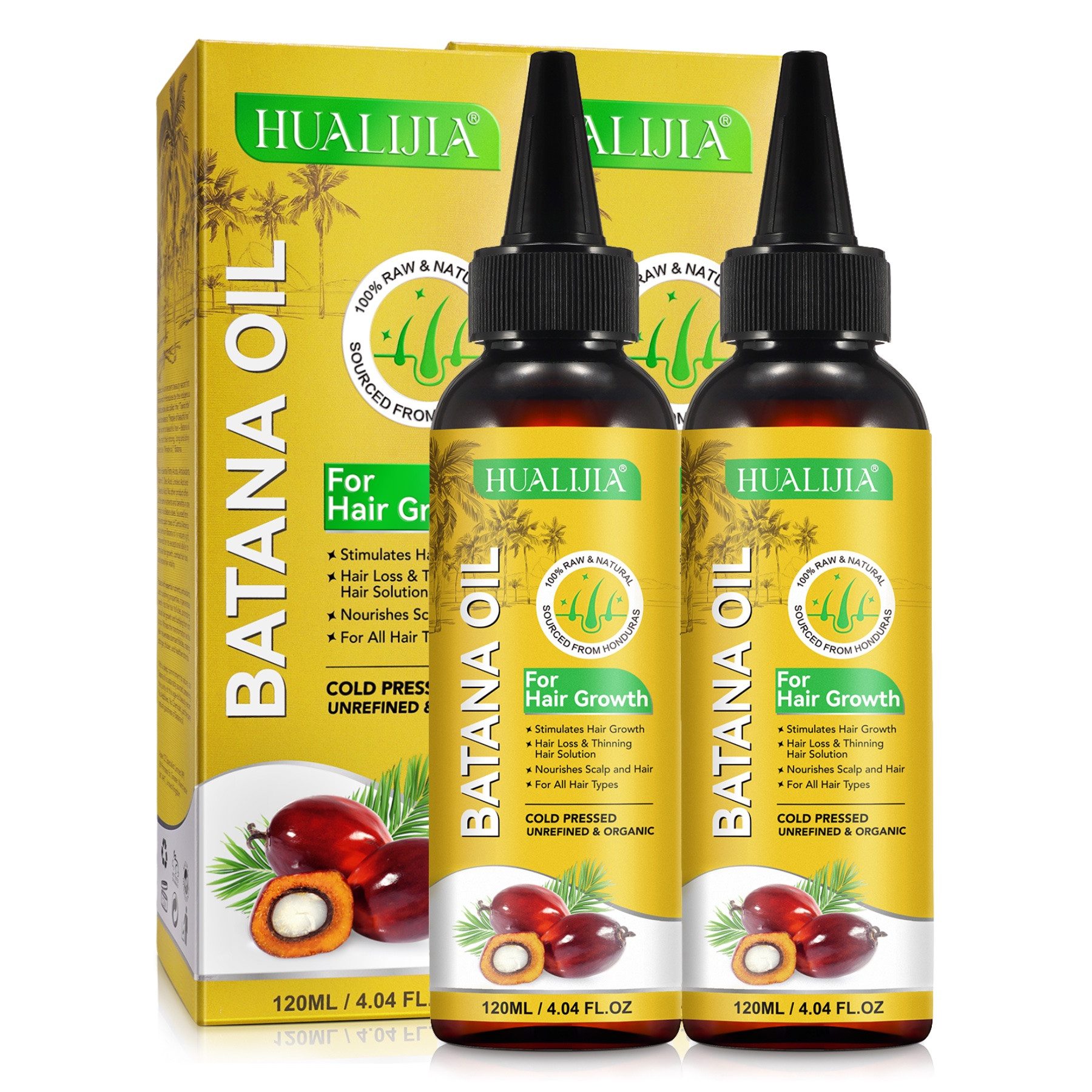 P-Beauty Cosmetic Accessories Haaröl Batana Öl Haaröl für Haare Haarwachstum Haarpflege Wimpern Augenbrauen, 2-tlg., Haaröl, Haarpflege, Batana Öl