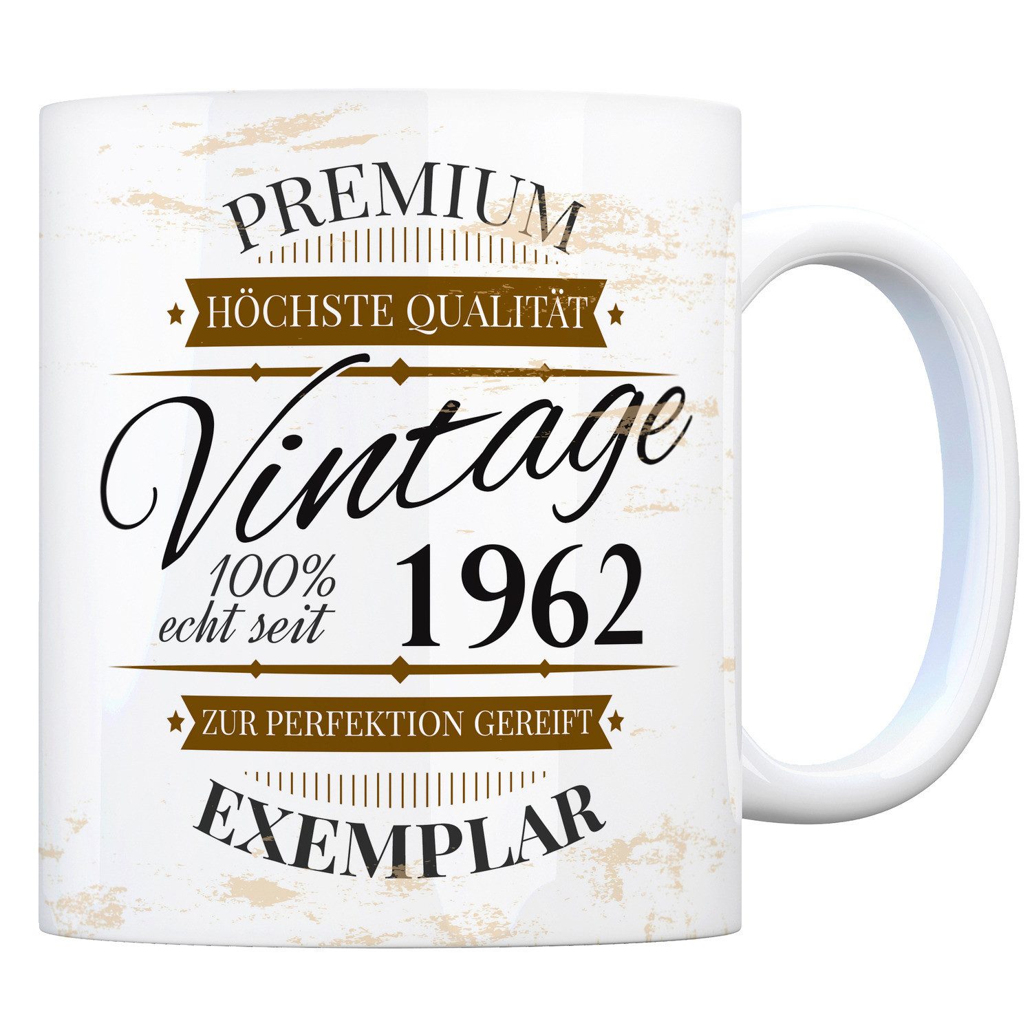 Tasse Vintage Tasse 100% echt seit 1962 Kaffeebecher [ber_jahrgeb].