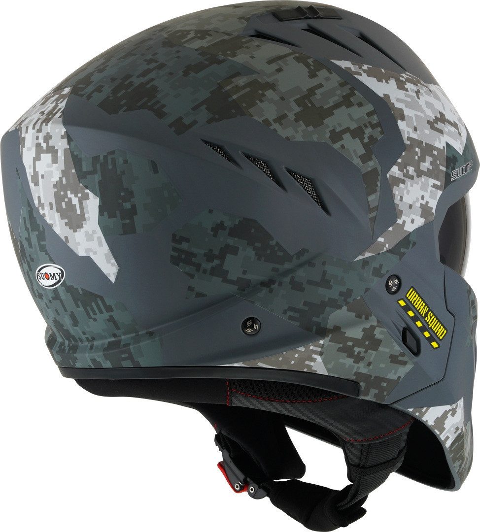 Suomy Motorradhelm Armor Urban Squad Jethelm, integriertes Sonnenvisier