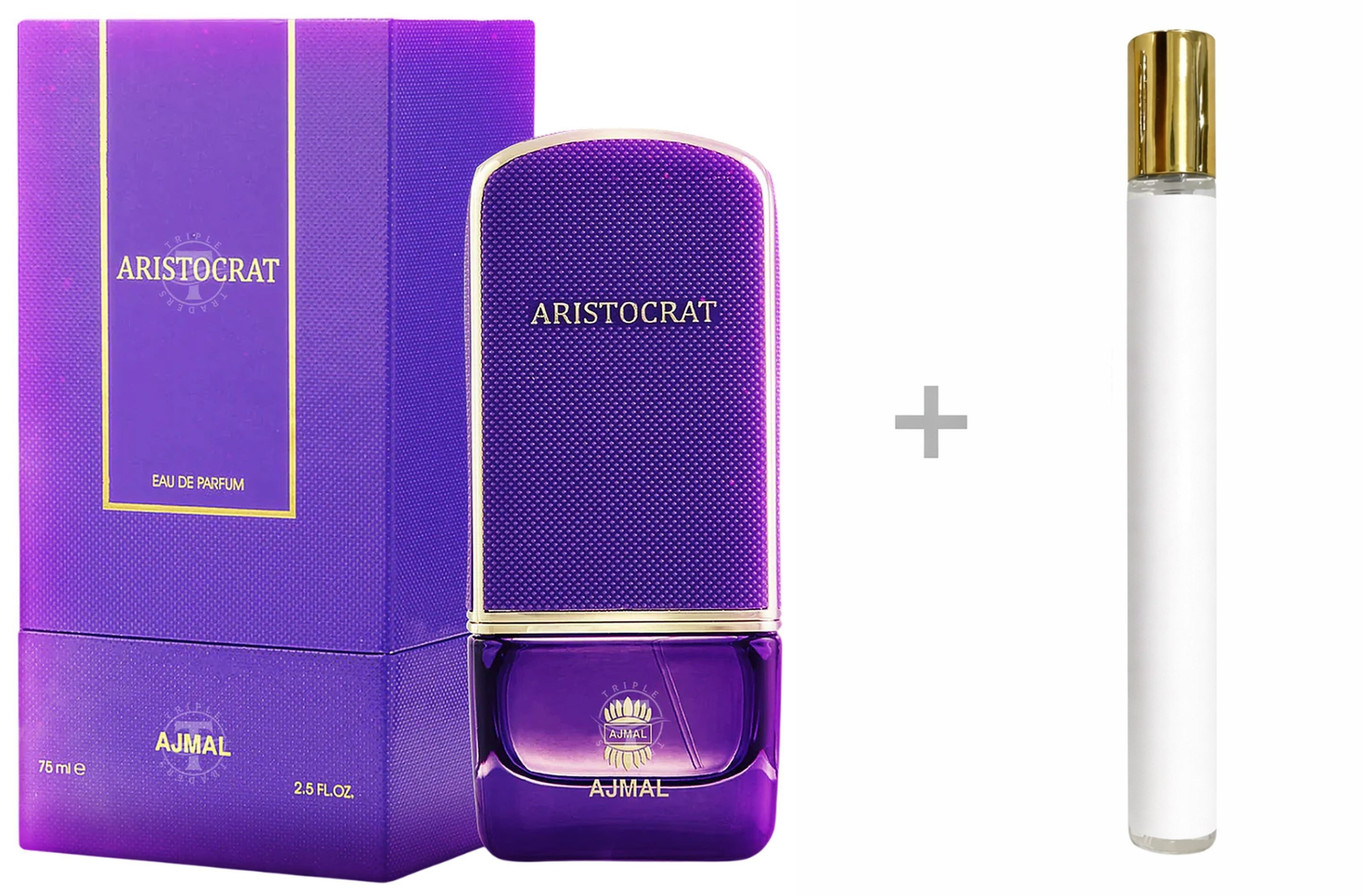 Ajmal Duft-Set Aristocrat for her Eau de Parfum (EDP) Damen Spray, Süß-blumiger Duft mit Orange, Jasmin, Safran und Moschus