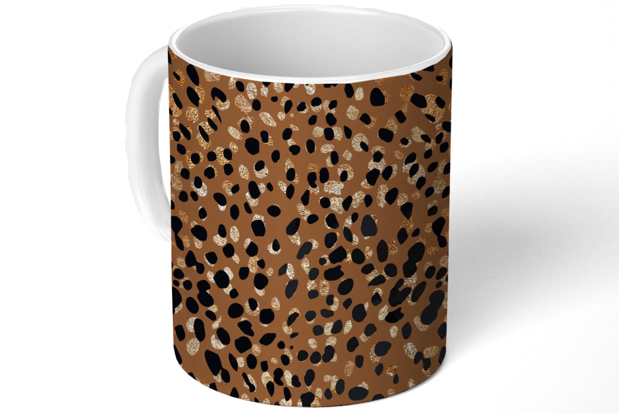 MuchoWow Tasse Luxuriös - Tiermuster - Leopard, 1-tlg., Keramik, Kaffeetassen, Teetasse, Becher, Kaffeebecher, Geschenk