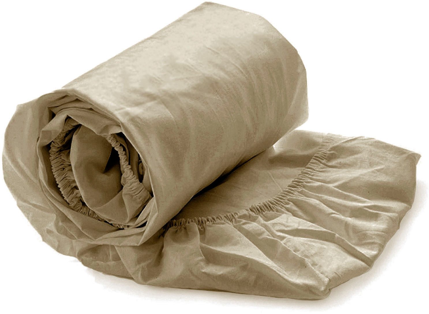 Heckett and Lane Spannbettlaken Elementi, Mako-Satin, günstig online kaufen