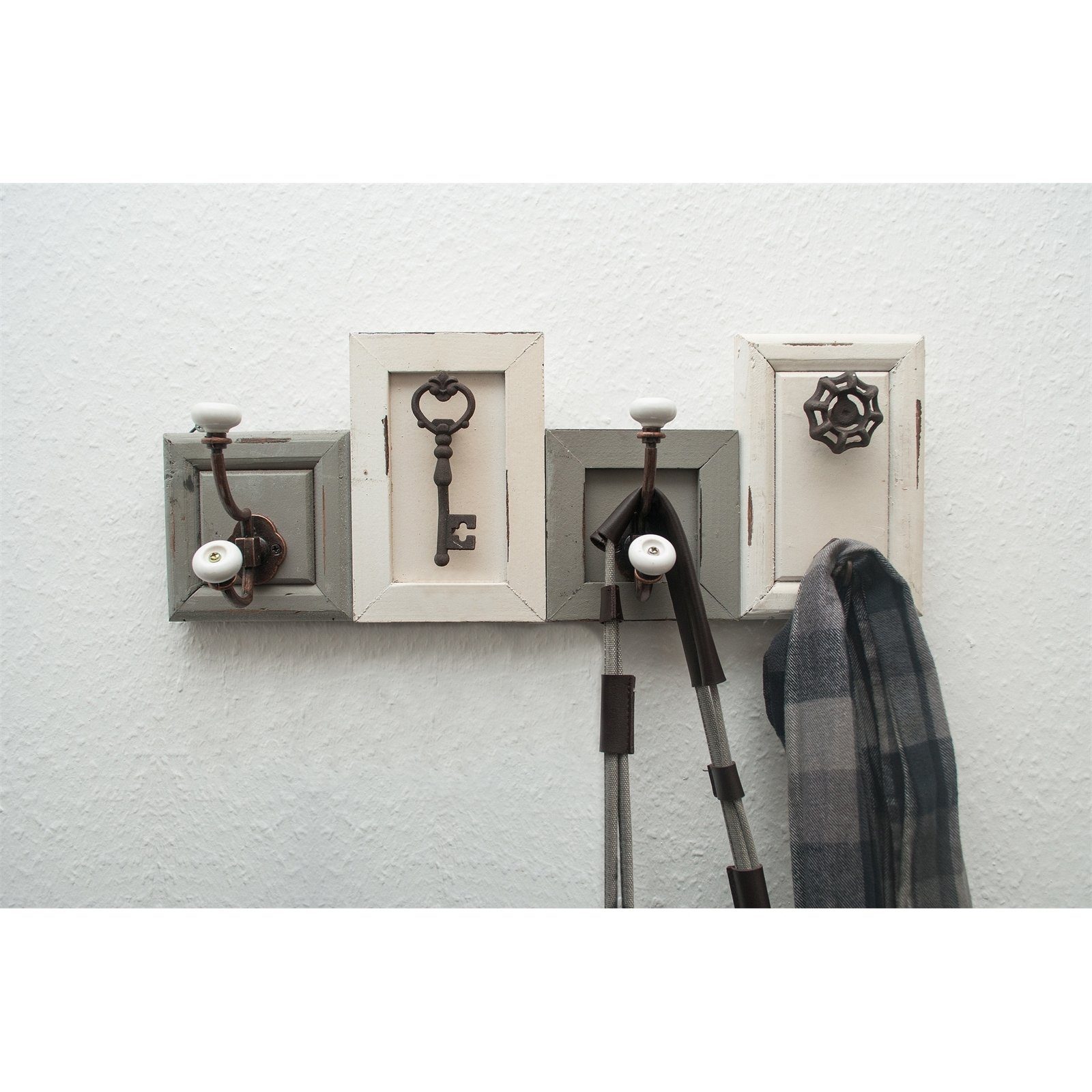 HTI-Living Garderobenleiste Kleiderhaken Garderobe Vintage (Stück, günstig online kaufen
