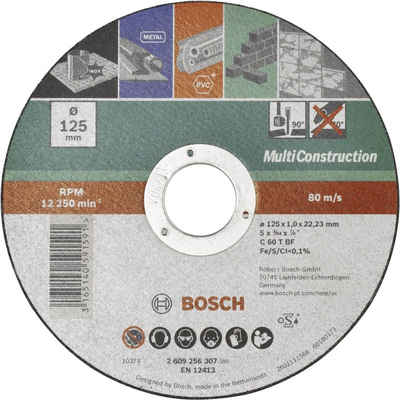 Bosch Professional Trennscheibe »Bosch Accessories ACS 60 V BF 2609256307 Trennscheibe gerade 125 mm 1 St. Metall, Stein, Beton«