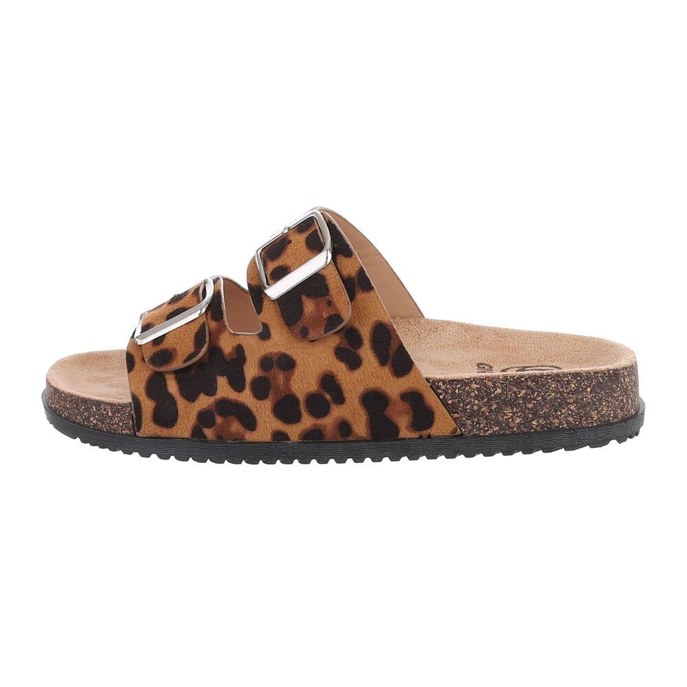 Ital-Design Damen Komfort Sandale mit Schnallen für Freizeit und Alltag Pan günstig online kaufen
