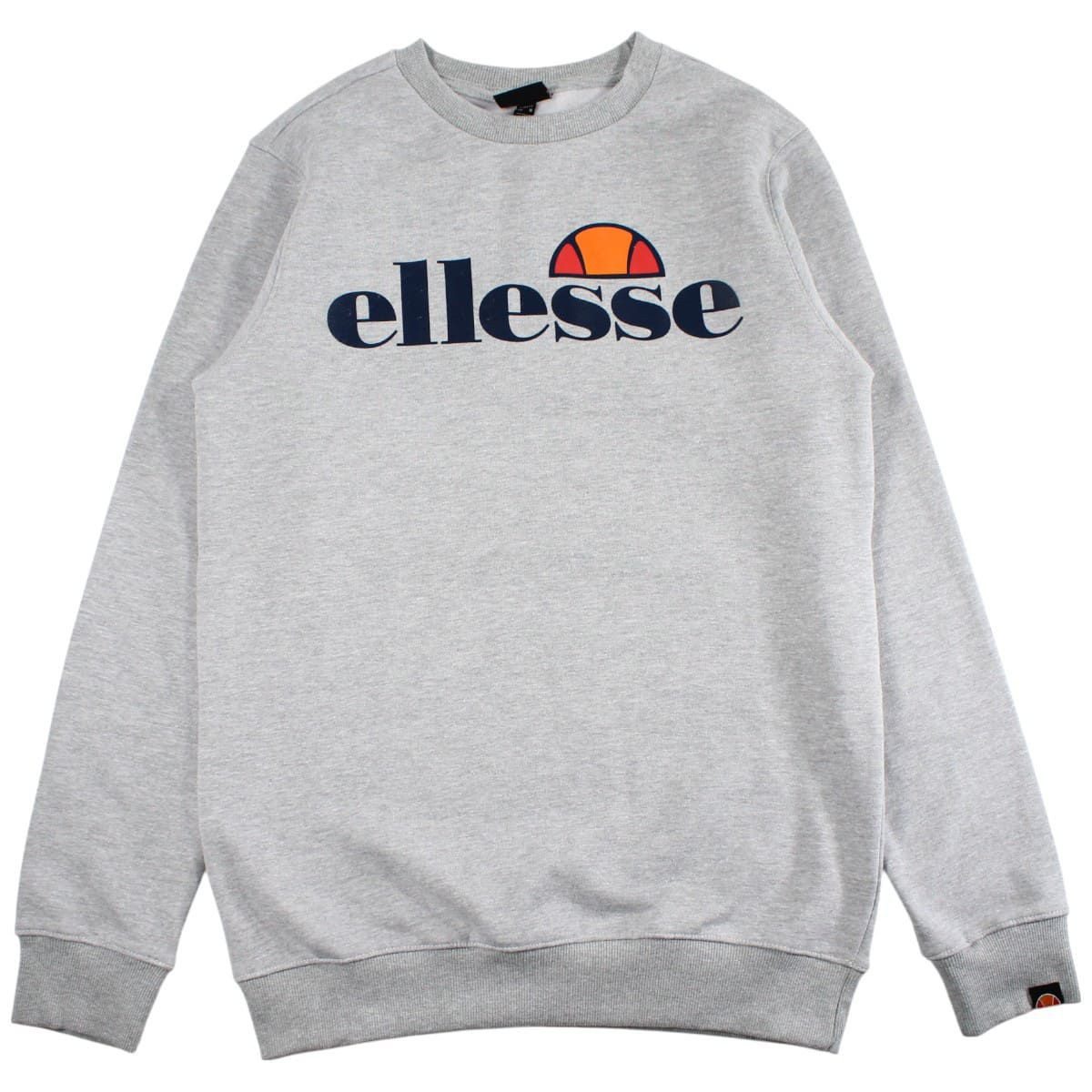 Ellesse Sweatshirt Herren Pullover Pulli Sweater grau und schwarz S M L XL XXL