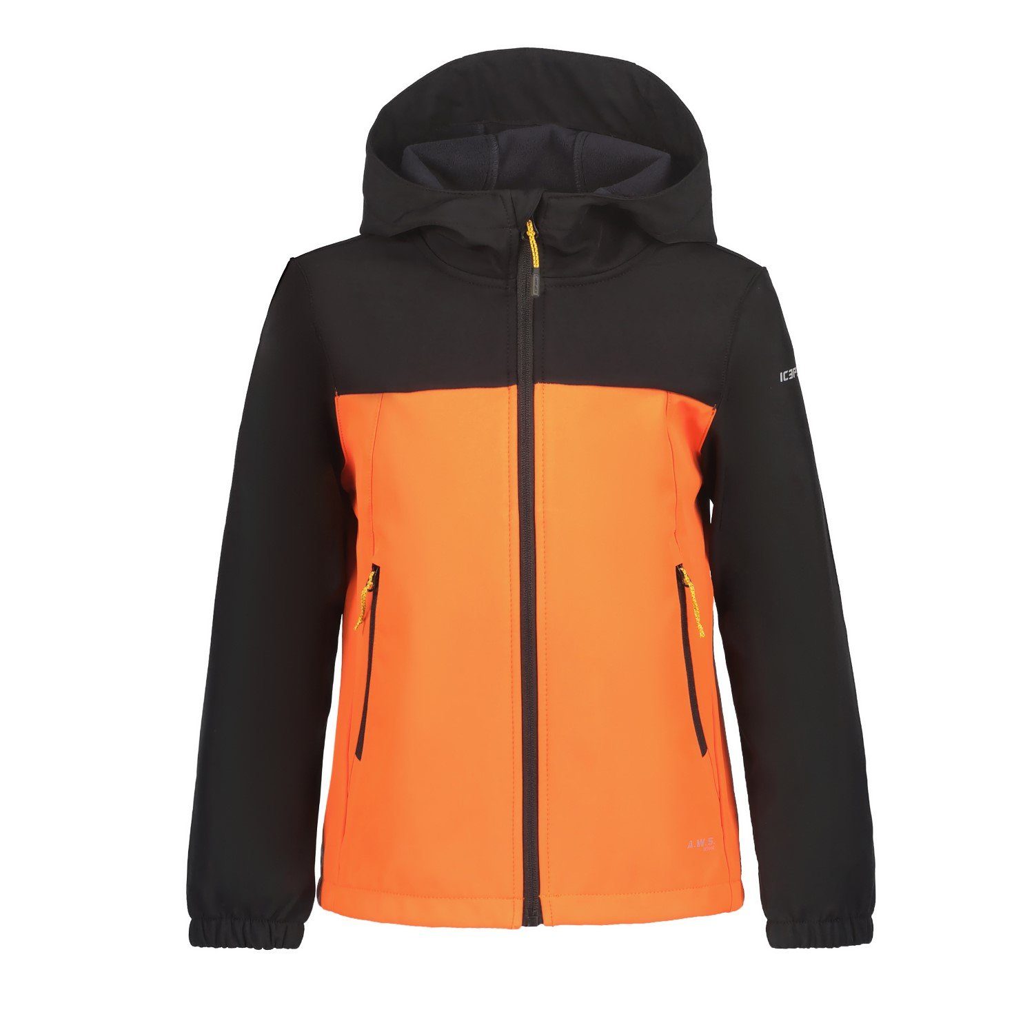 Günstig online einkaufen Icepeak Funktionsjacke Softshelljacke Orange Jr Kinder Kapuze Konan mit