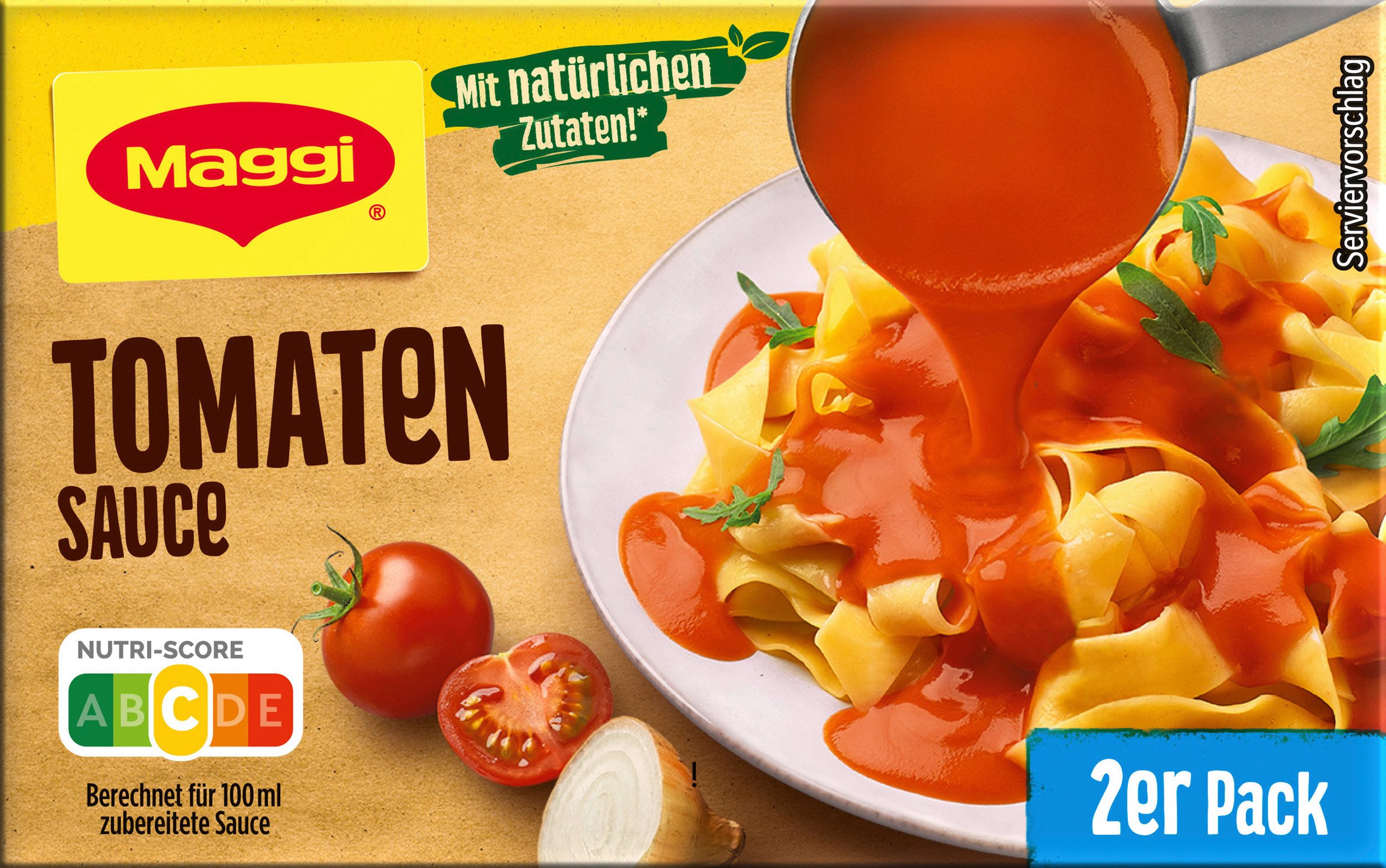 MAGGI Saucen, Maggi Tomatensauce fein abgeschmeckt vielseitig einsetzbar 66g