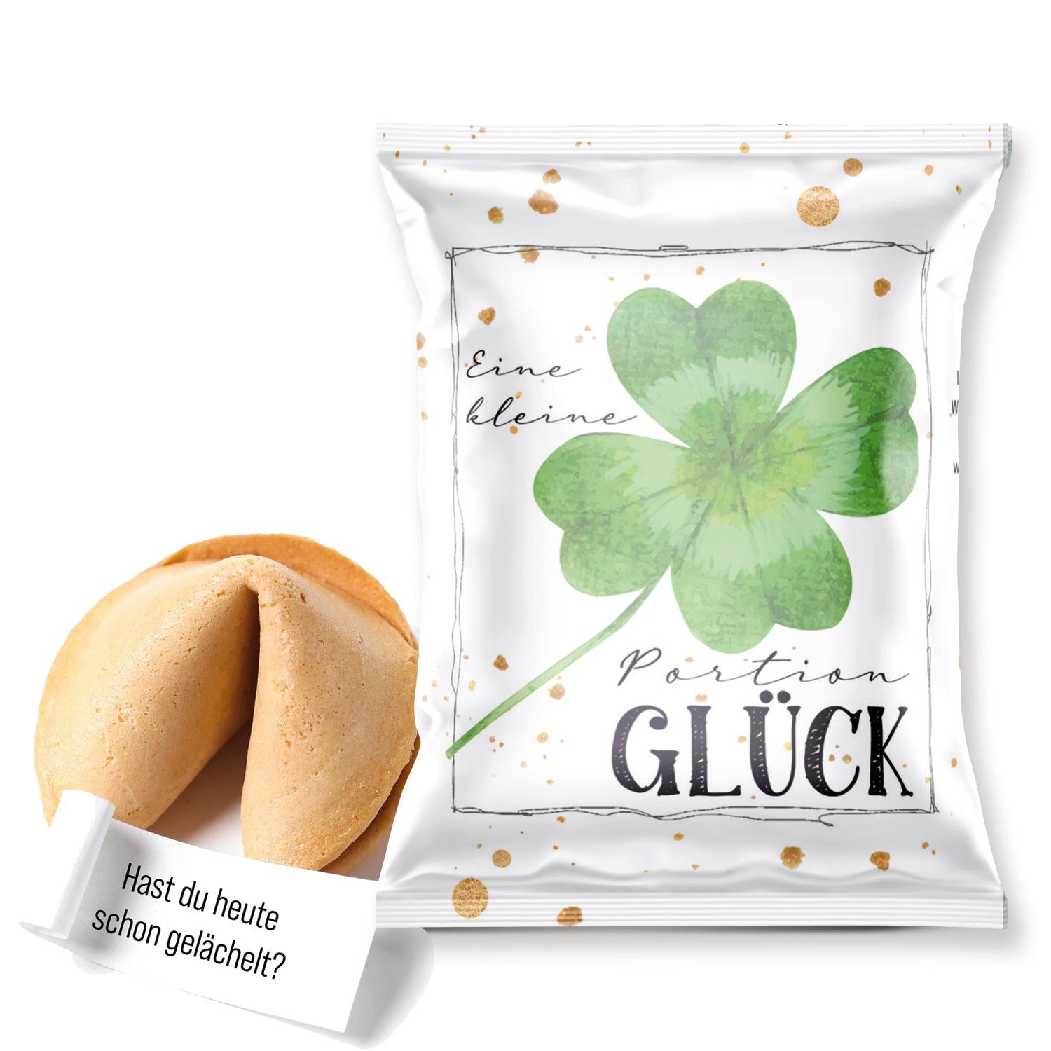 Logbuch-Verlag Dekofigur 10 Glückskekse Eine Portion Glück kleines Geschenk Silvester