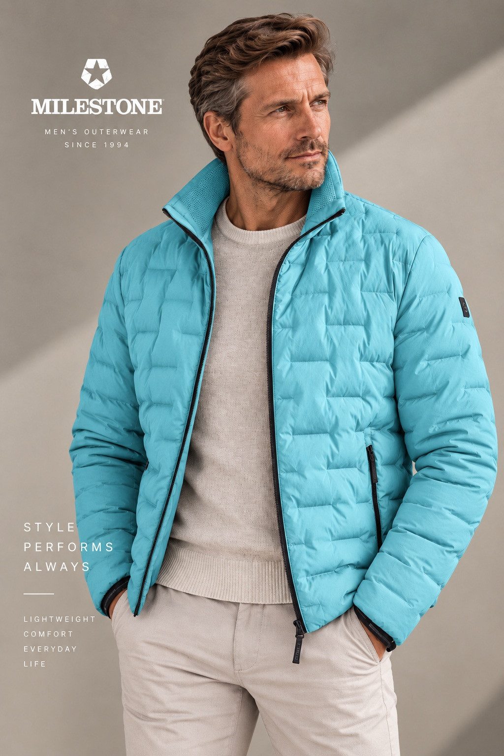 MILESTONE Steppjacke MSHopper aus hochwertigem Stretch-Nylon