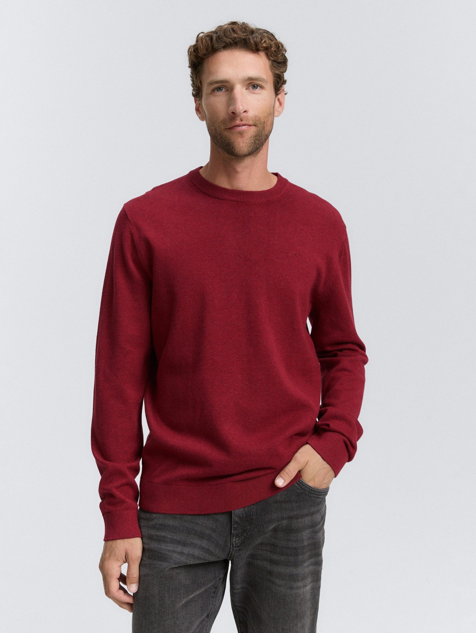 TOM TAILOR Strickpullover Basic Strickpullover aus günstig online kaufen