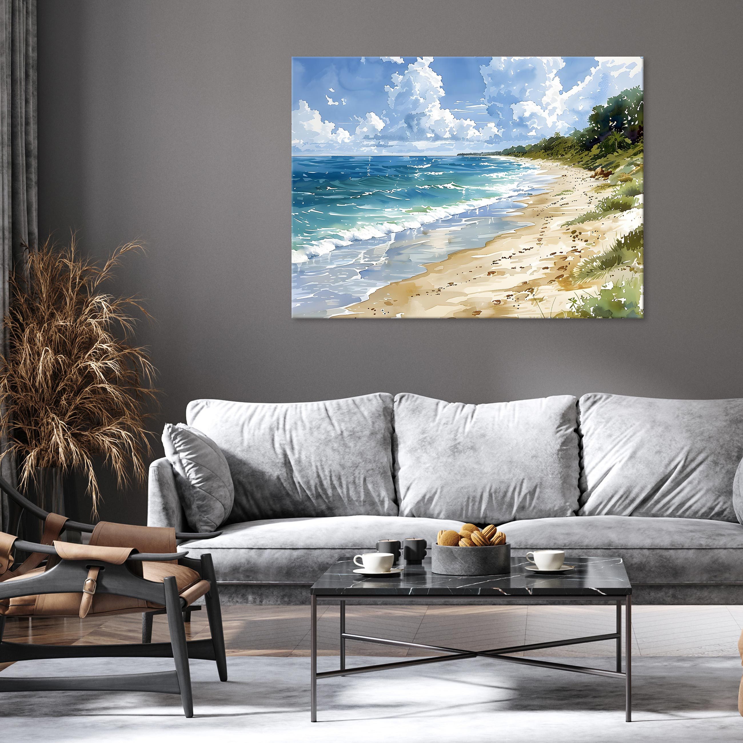 Wallarena Leinwandbild Meer Strand Natur Landschaft günstig online kaufen