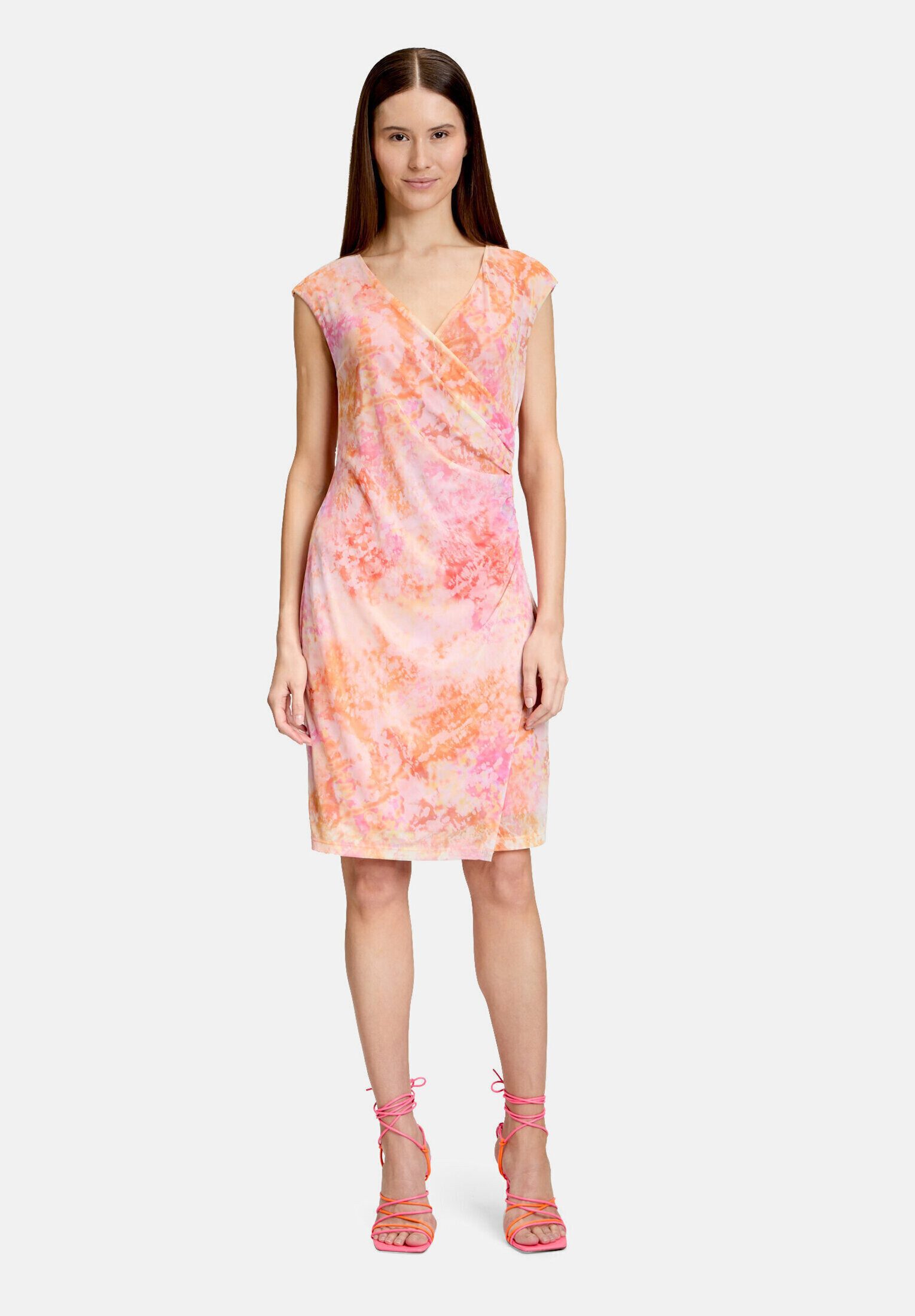 Cartoon Druckkleid Damen ohne Arm Muster