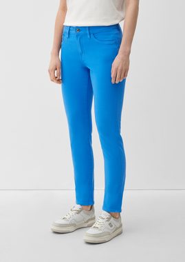 s.Oliver 5-Pocket-Jeans Jeans Betsy / Slim Fit / Mid Rise / Slim Leg Leder-Patch