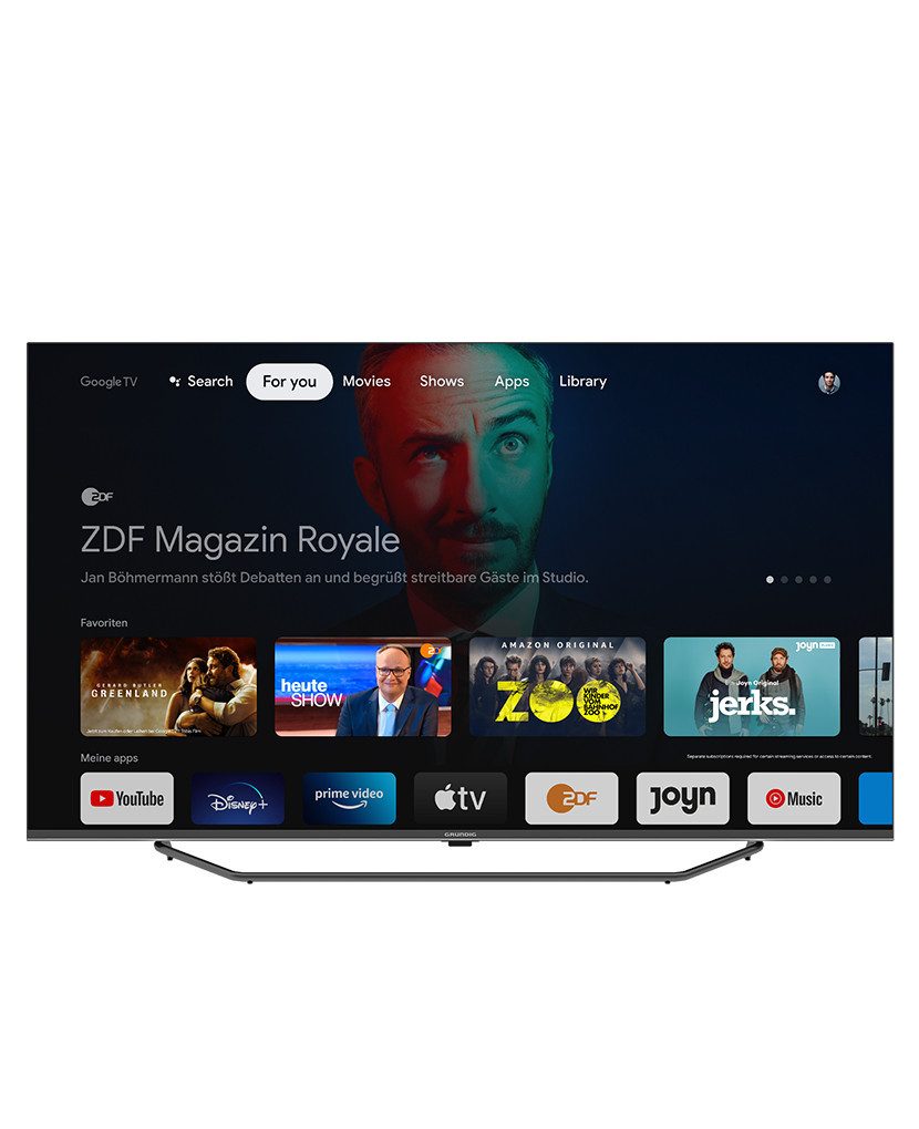 Grundig 65 CUA 7390 Mailand LED-Fernseher (164 cm/65 Zoll, 4K Ultra HD, Google TV, 4K UHD, Google TV, Dolby Vision & HDR10+, Magic Fidelity)