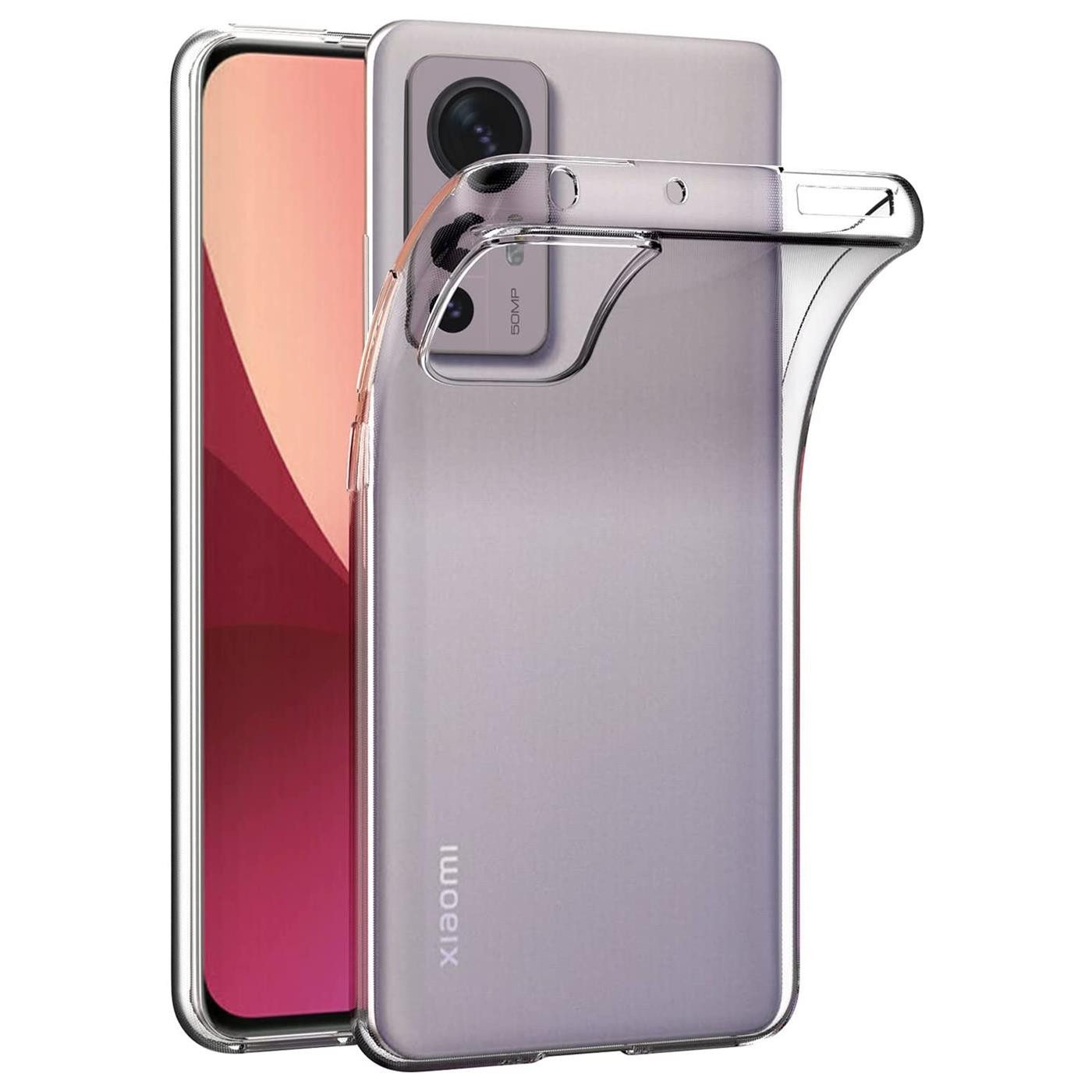 CoolGadget Handyhülle Silikon Handy Hülle Slim für Xiaomi 12 / 12X 6,28 Zoll, dünne TPU Schutzhülle Case in transparent / durchsichtig
