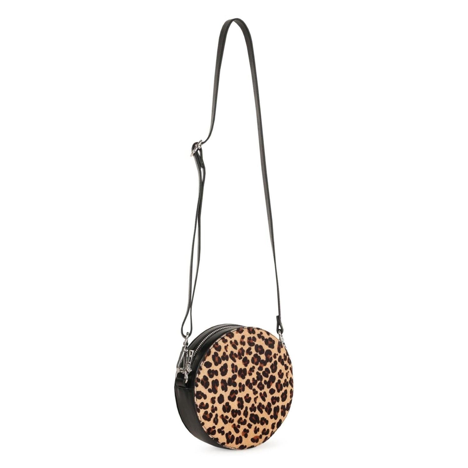 ZADIG & VOLTAIRE Umhängetasche Zadig&Voltaire runde Handtasche aus Rindsleder Leoprint