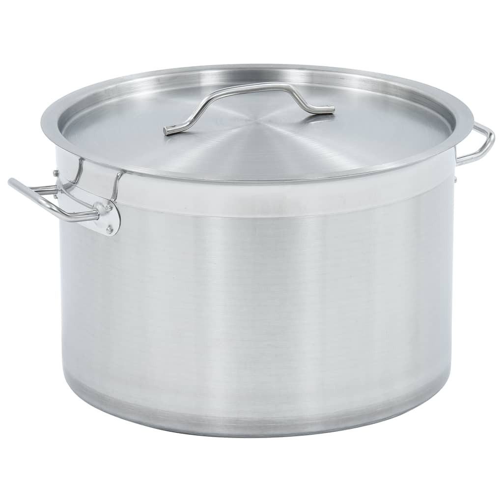 vidaXL Kochtopf Suppentopf 23 L 3522 cm Edelstahl