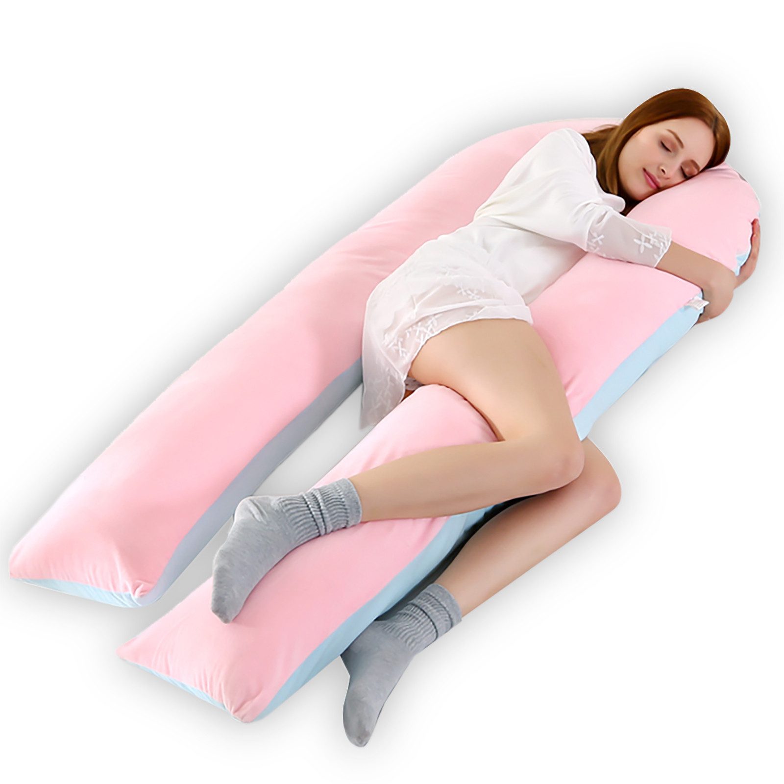 CALIYO Seitenschläferkissen Stillkissen, U-förmiges Schwangerschaftskissen günstig online kaufen