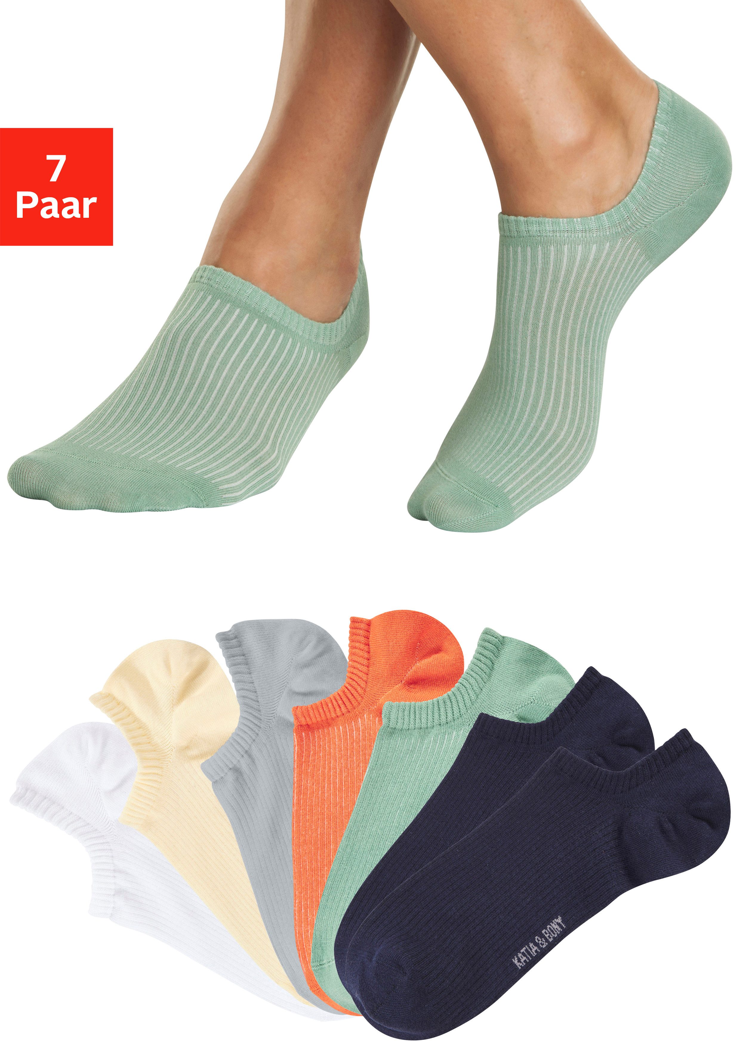 Sneakersocken Herren Unsichtbare Füßlinge, Kurz Sneaker Socken