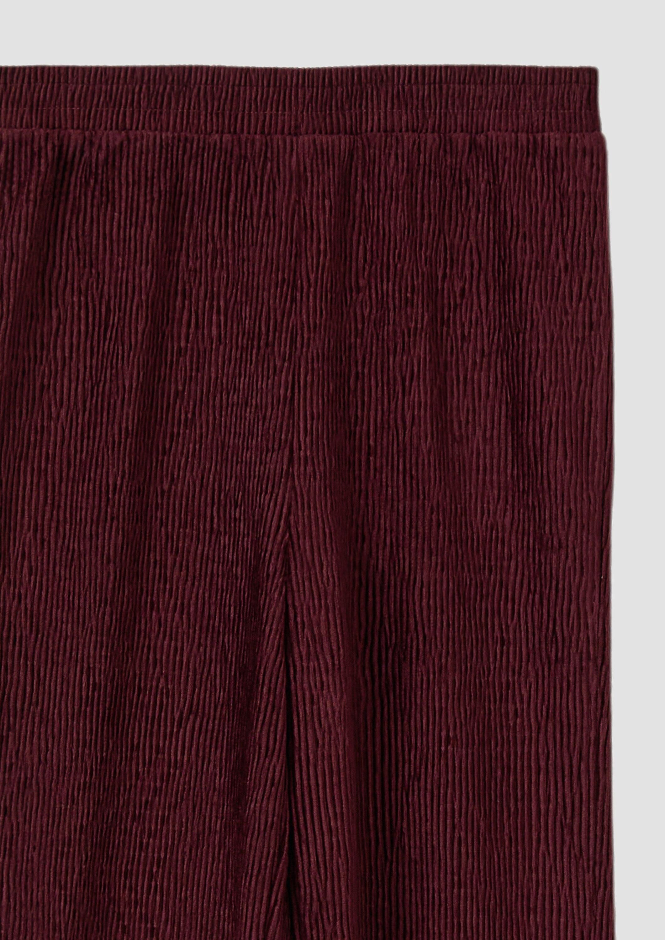 s.Oliver Leggings Leggings Wide Leg Jogpants mit samtiger Struktur