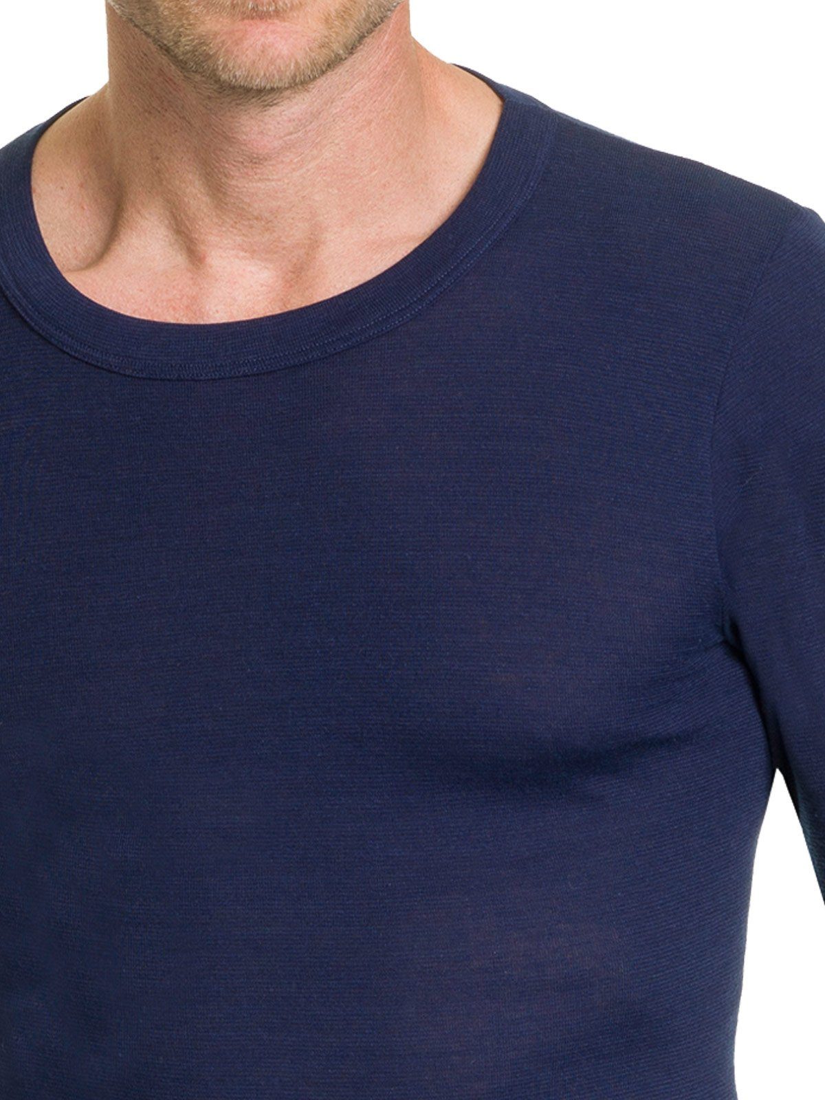 Shirt Dunova Unterhemd Materialmix (Stück, Herren KUMPF 1-St) Langarm