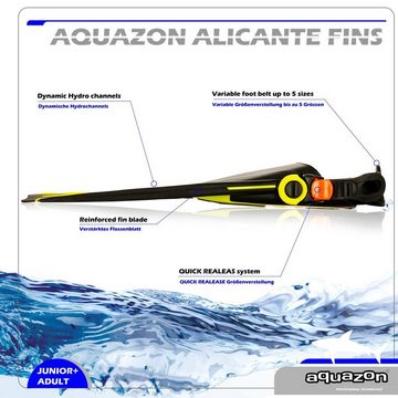 AQUAZON Flosse ALICANTE Schwimmflossen, Schnorchelflossen, Taucherflossen