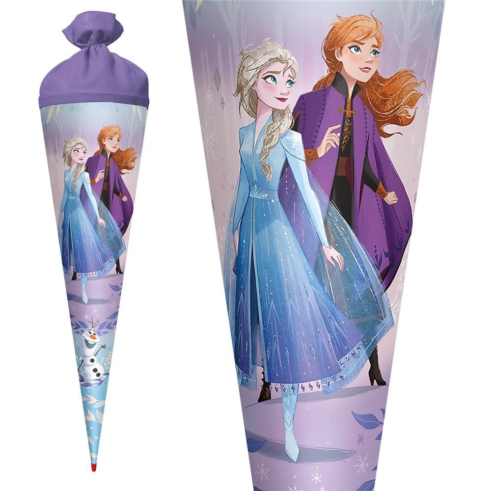 Roth Schultüte Disney Frozen, 70 cm, rund, Filzverschluss, Roth-Spitze