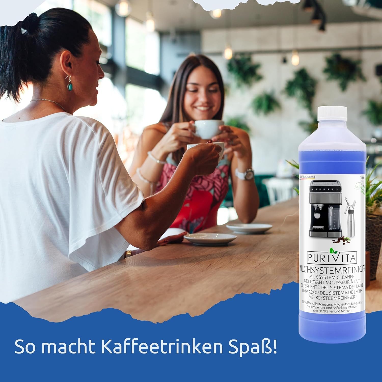 Purivita PURIVITA - Milchsystemreiniger Kaffeevollautomat - 500ml Konzentrat Milchsystem-Reiniger