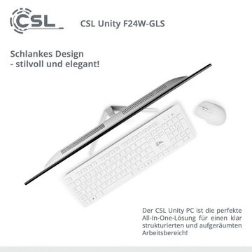 CSL Unity F24-GLS mit Windows 10 Pro All-in-One PC (23,8 Zoll, Intel Celeron N4120, UHD Graphics 600, 16 GB RAM, 256 GB SSD)