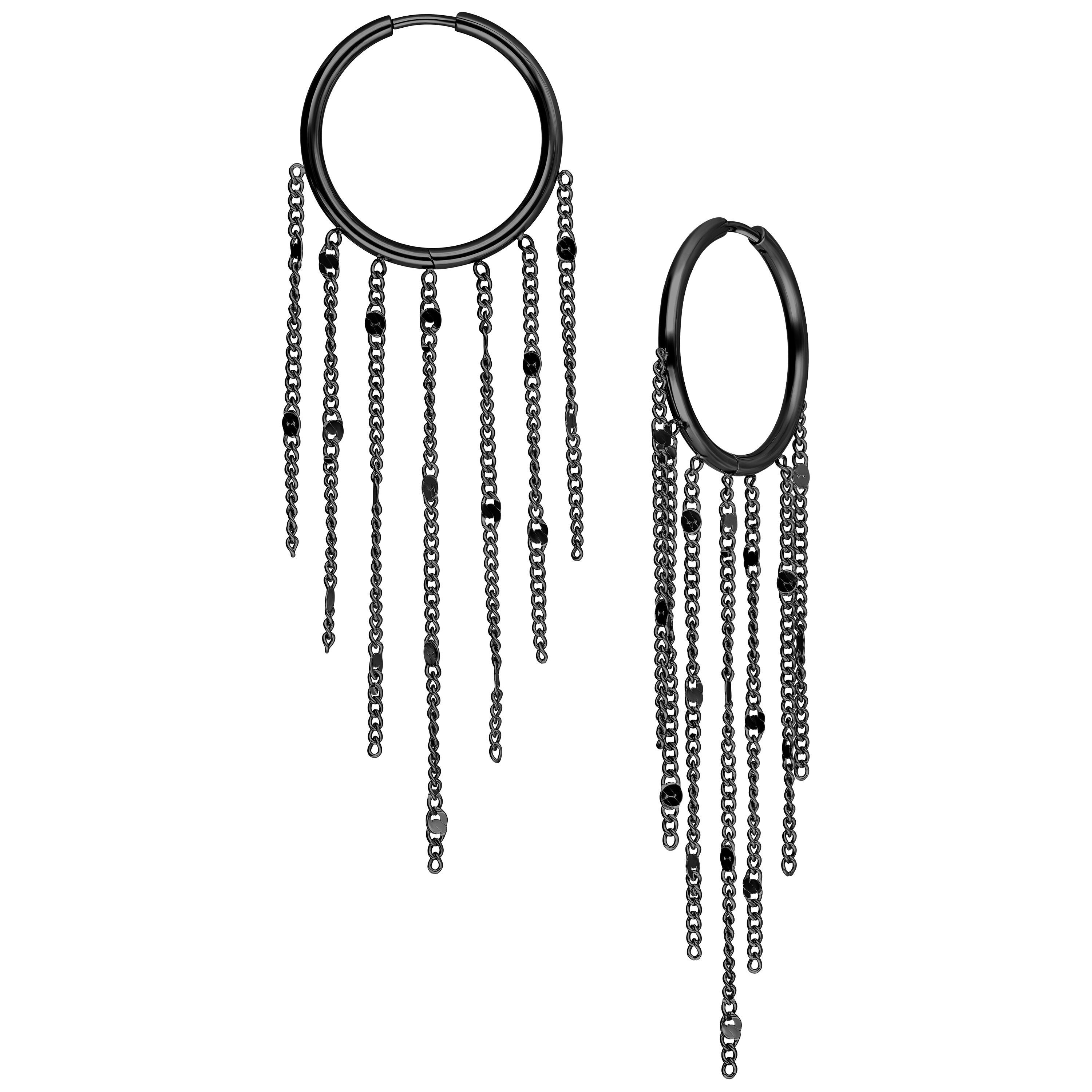 Paar Creolen Tassle Hoops Pairs für Ohr, 1 Stück