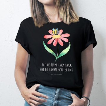 Mr. & Mrs. Panda T-Shirt Hummel Blume - Schwarz - Geschenk, Hummeln, T-Shirt mit Spruch, Nacht (1-tlg)