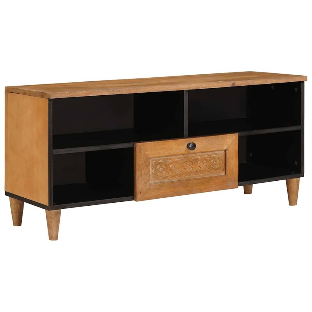vidaXL Media-Regal TV-Schränk mit Schubladen Hellbraun massives holz, 1-tlg.