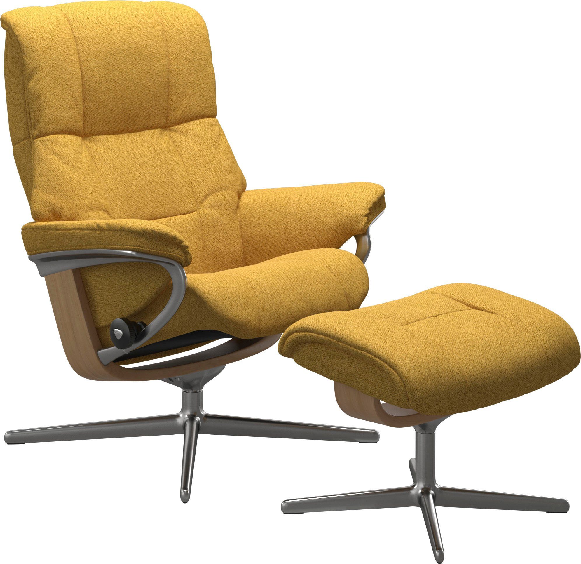 mit & mit Eiche Relaxsessel L, S, Hocker, Relaxsessel Hocker), Größe mit (Set, Cross M Stressless® Mayfair Base, Holzakzent