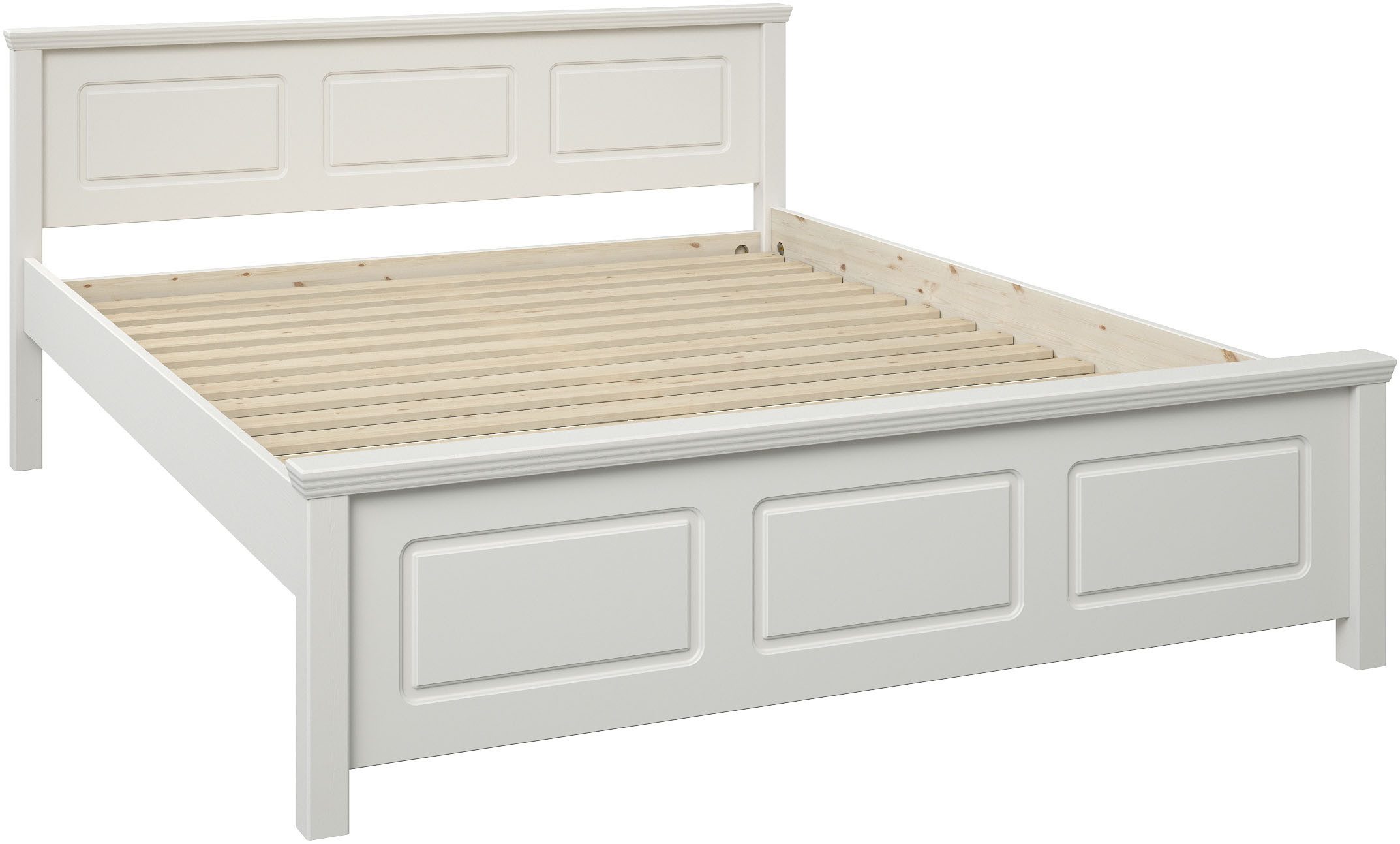 OTTO home Massivholzbett ERIKK', Made in Europe, optional mit Schublade, Massivholz Kiefer (FSC® zertifiziert), in mehreren Größen, Landhausstil mit Kassettenoptik