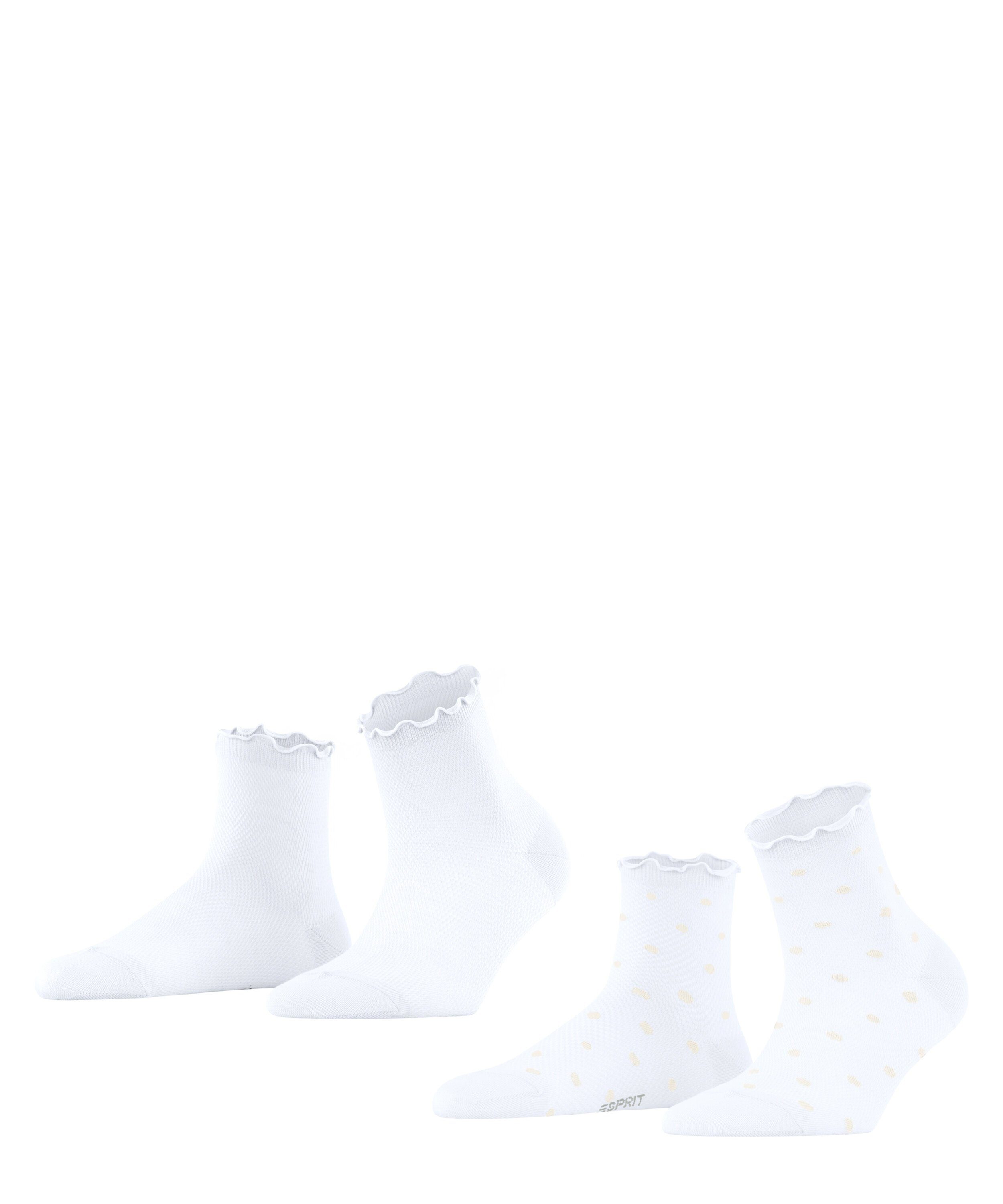 Esprit Kurzsocken Mesh Dot 2-Pack (2-Paar) günstig online kaufen