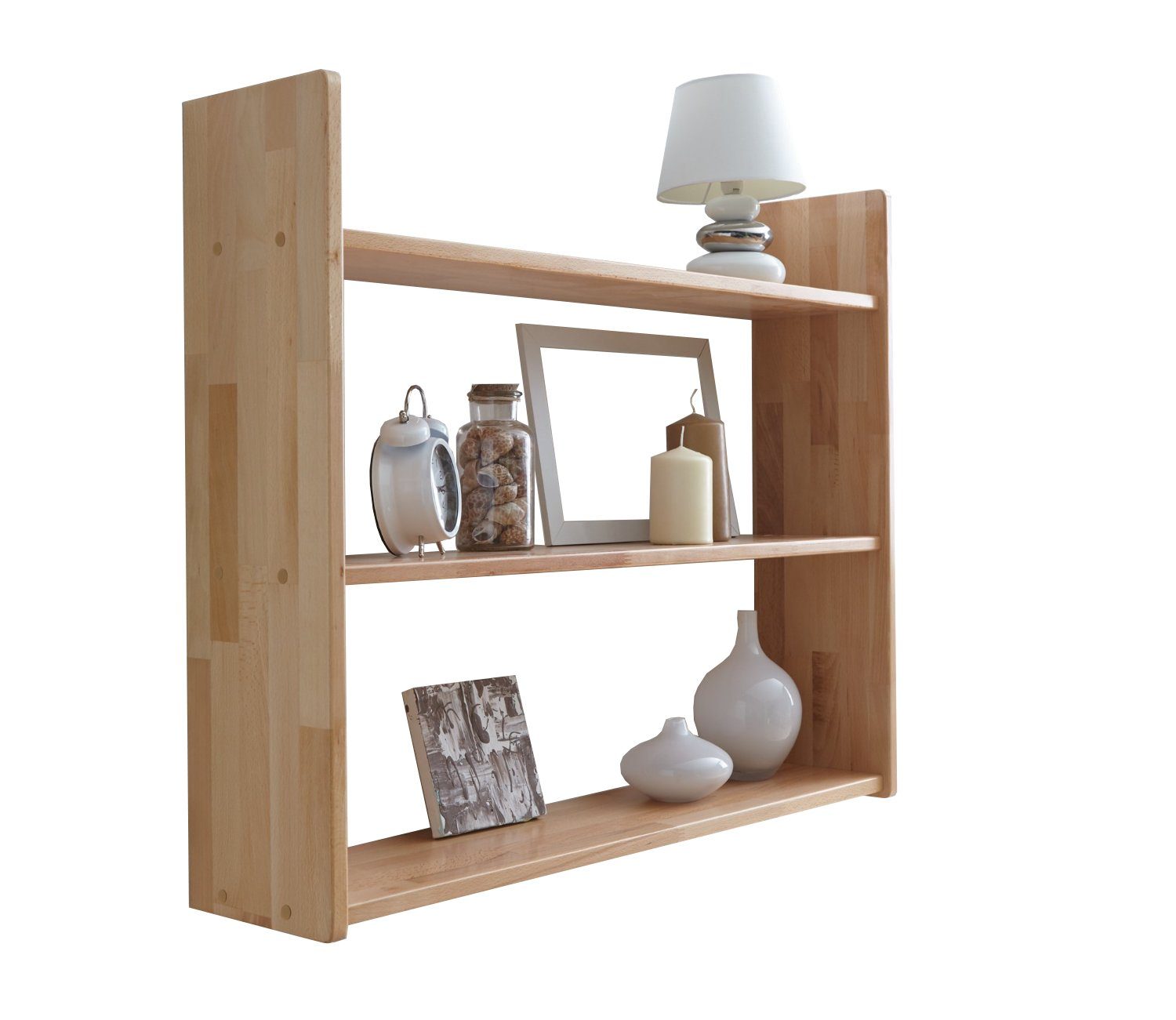 Ticaa Wandregal Wandregal Hängeregal Buche Natur, in verschiedenen Variante günstig online kaufen