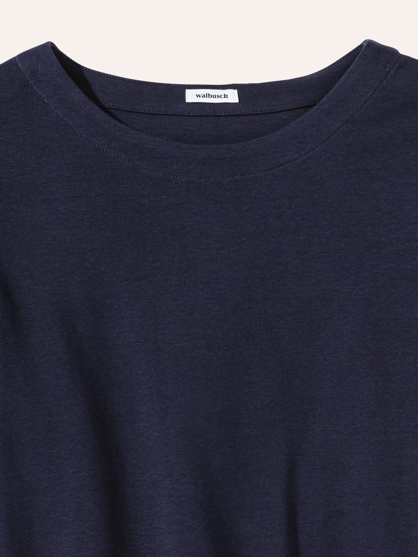 Walbusch T-Shirt Damen Baumwollshirt Softrib U-Boot-Ausschnitt 3/4-Arm mit Knopfdetail Kurzarm, modern, pflegeleicht – Bild 4 von 4